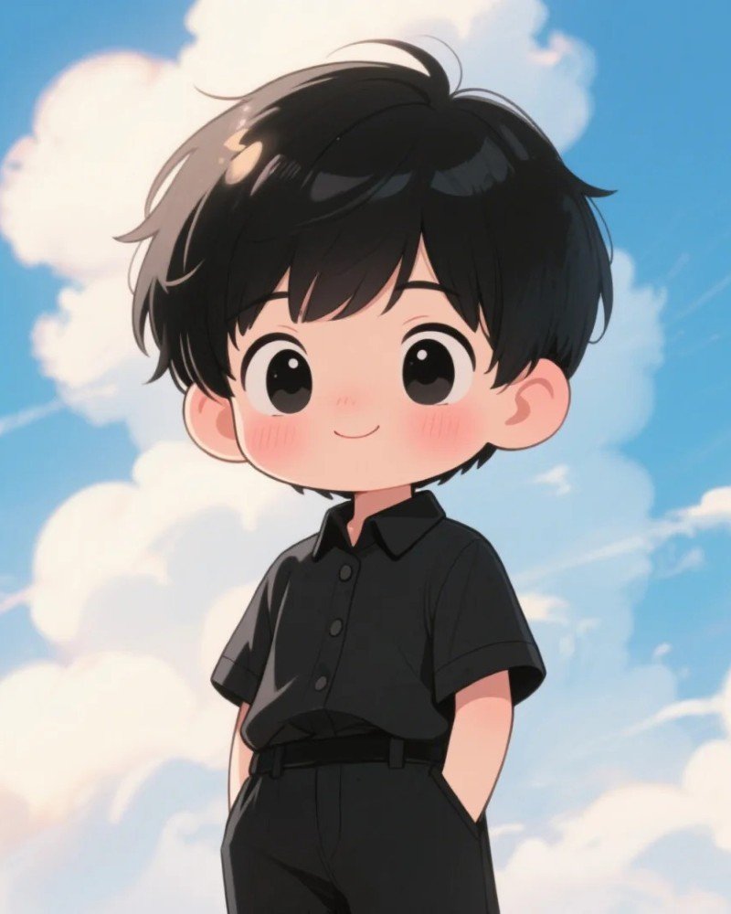 cute cartoon boy dp 45