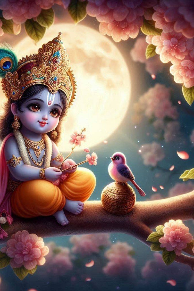 cute krishna dp for whatsapp 1