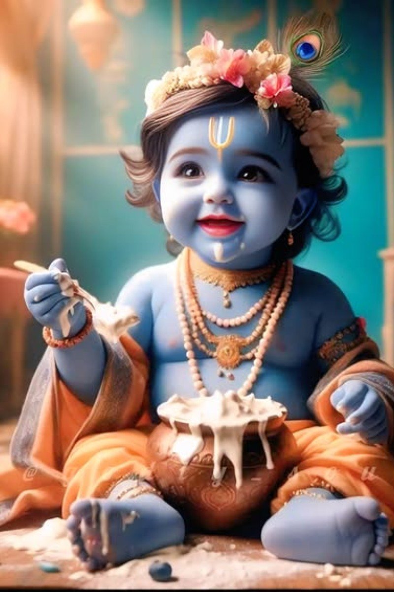 cute krishna dp for whatsapp 10