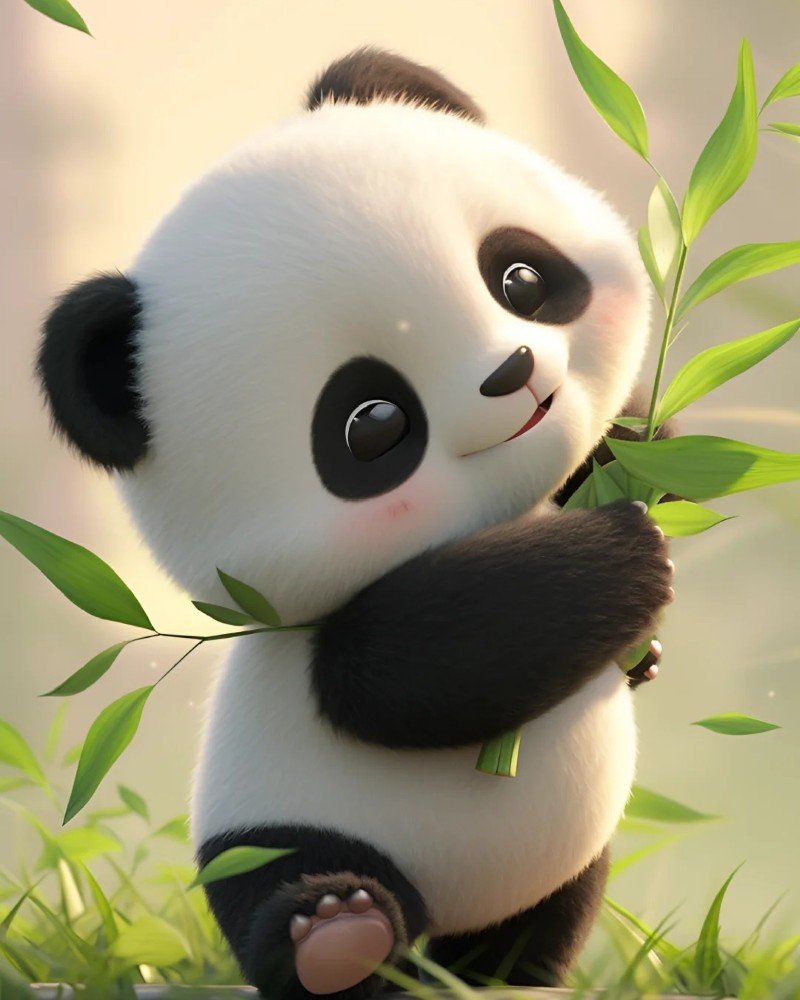 cute panda dp 17