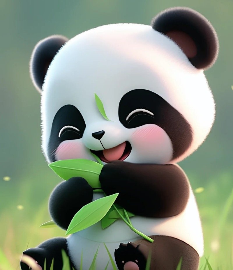 cute panda dp 18