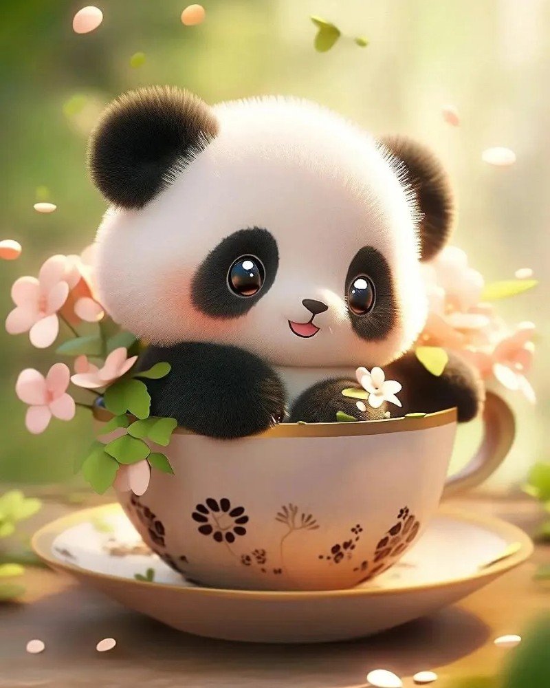 cute panda dp 25