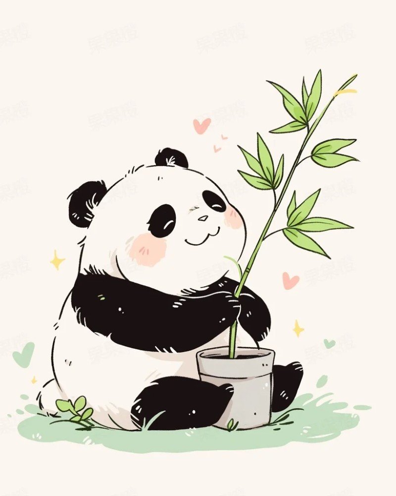 cute panda dp 7