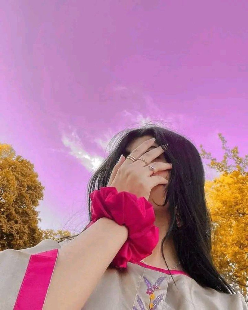 hidden face dp for girls 1