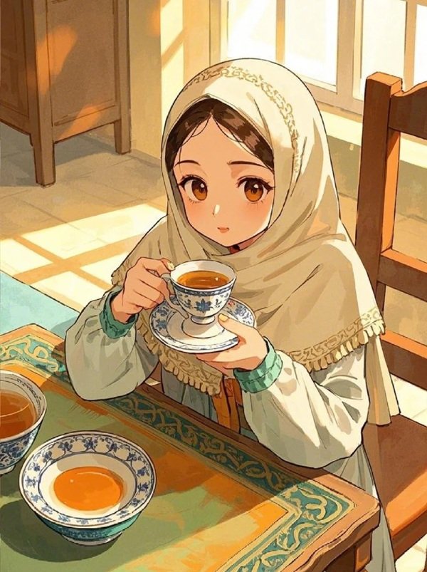 hijab girl dp cartoon 13