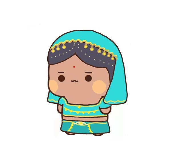 hijab girl dp cartoon 14