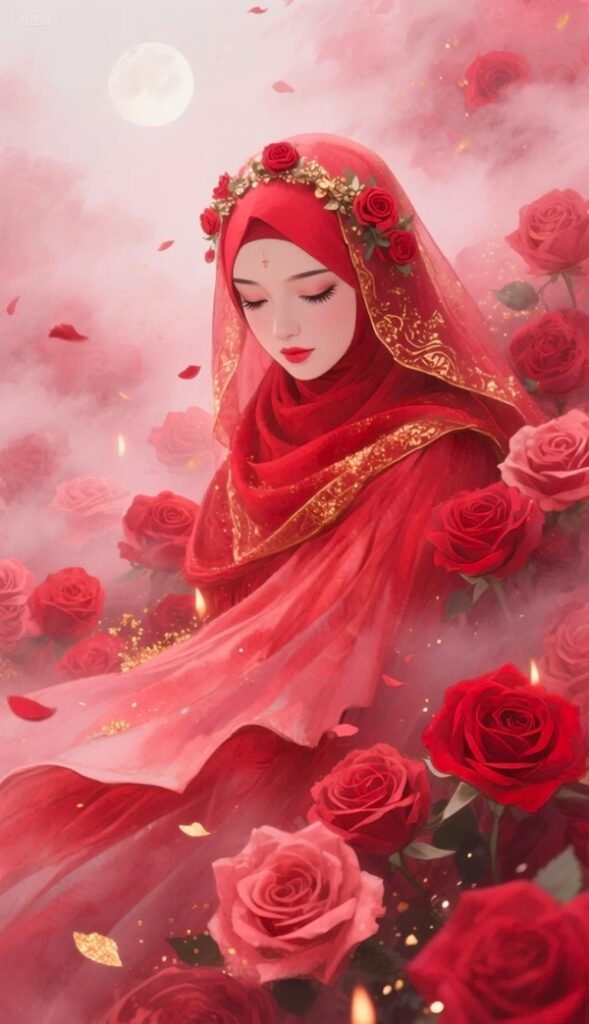 hijab girl dp cartoon 17