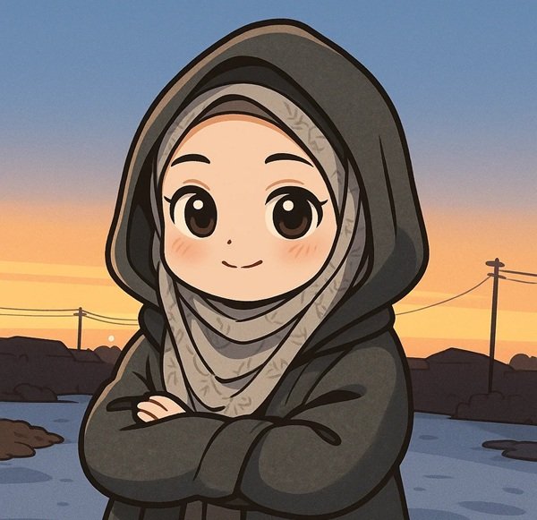 hijab girl dp cartoon 18