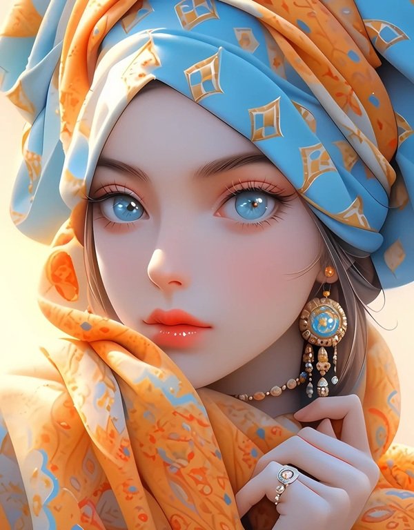 hijab girl dp cartoon 22