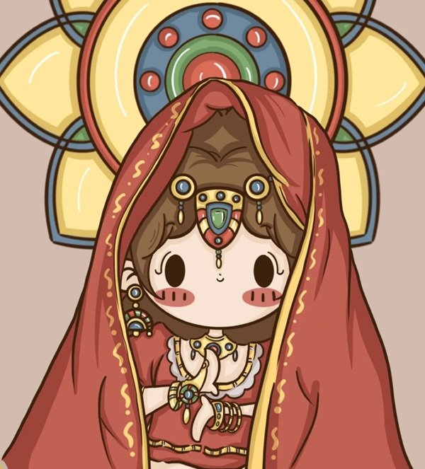 hijab girl dp cartoon 30