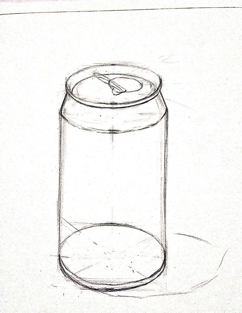 How to draw a can of soda 1