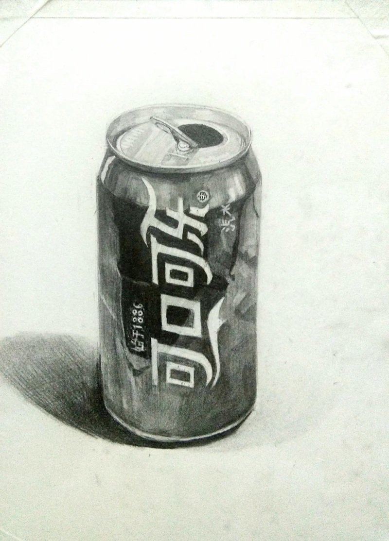How to draw a can of soda