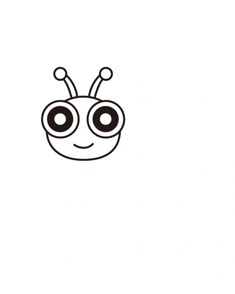 How to draw a cartoon worm 3