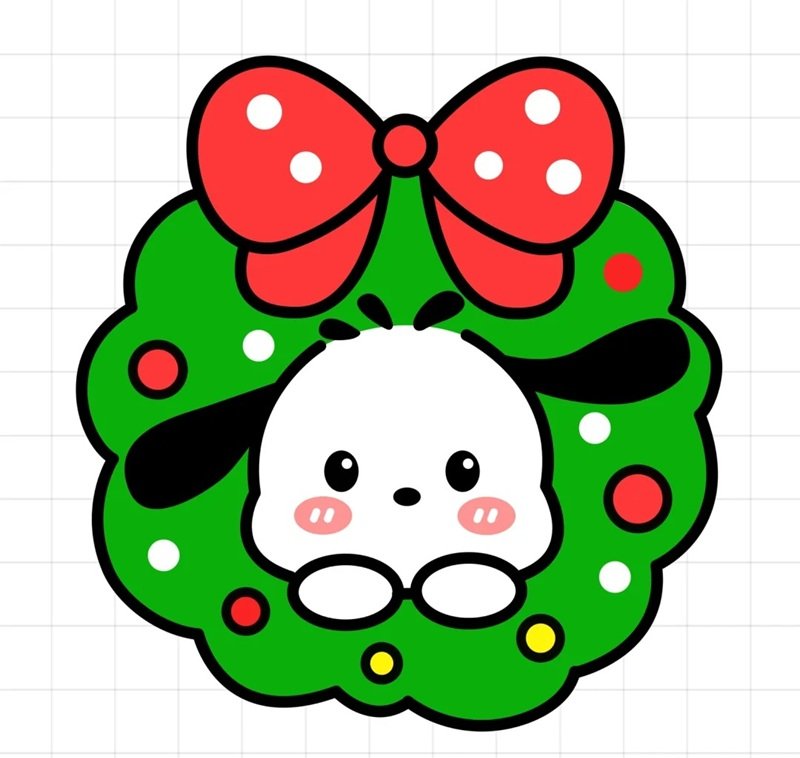 How to draw a christmas wreath