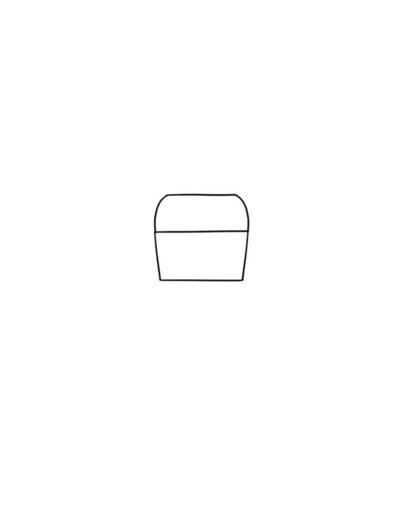How to draw a closed treasure chest 2