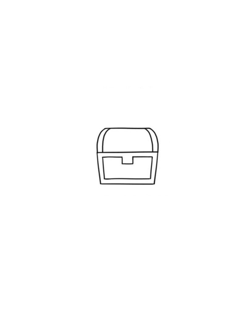 How to draw a closed treasure chest 4