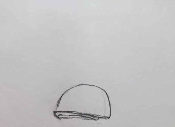 How to draw a helmet 3