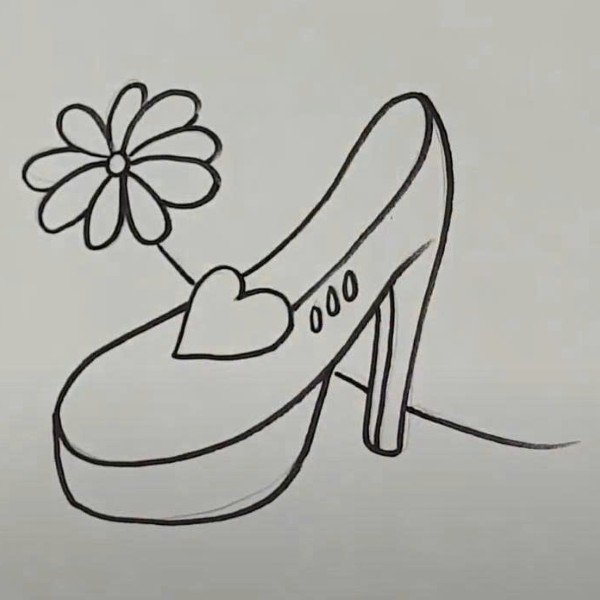 How to draw a high heel shoe beautiful 6