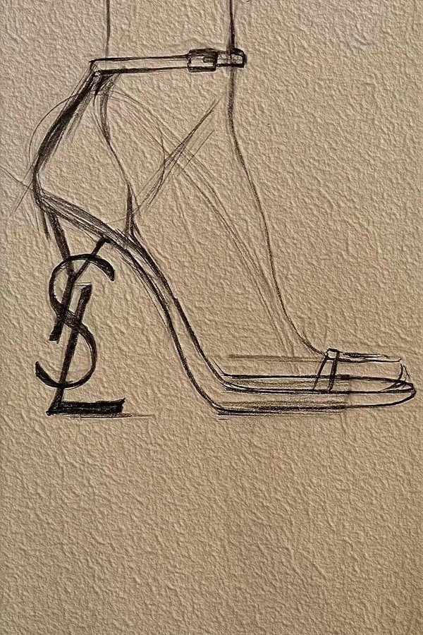 How to draw a high heel shoe easy 3
