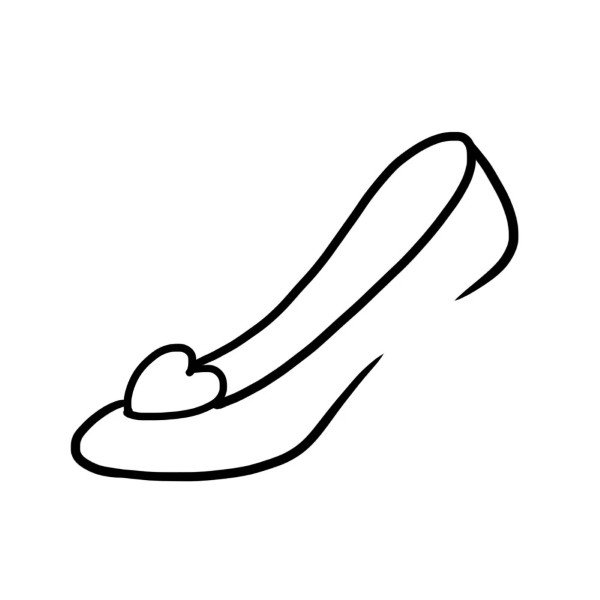 How to draw a high heel shoe step by step 3