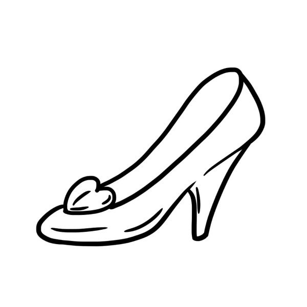 How to draw a high heel shoe step by step 5