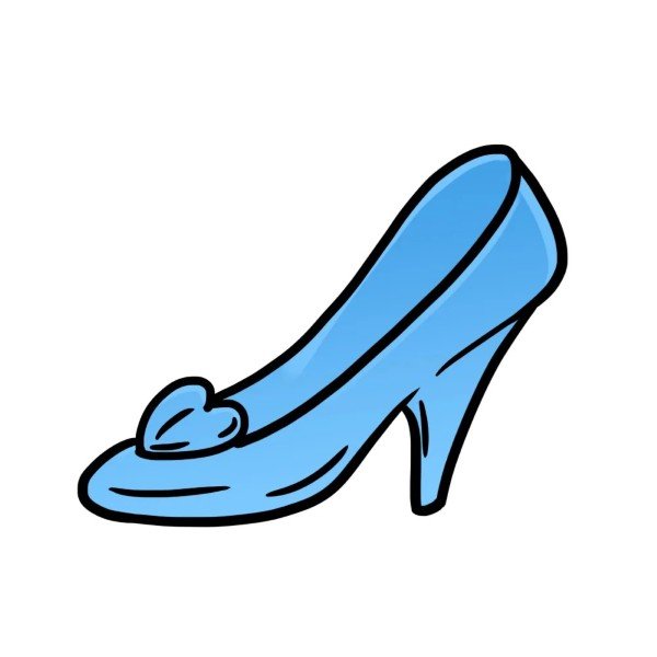How to draw a high heel shoe step by step 6 