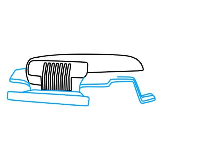 How to draw a jeep​ easy for kids 3