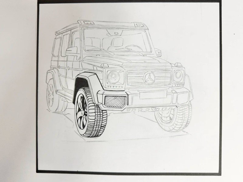 How to draw a jeep​ 2