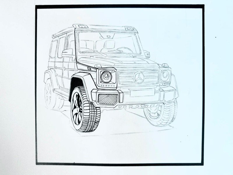 How to draw a jeep​ 3