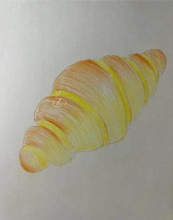 How to draw loaf of bread 3