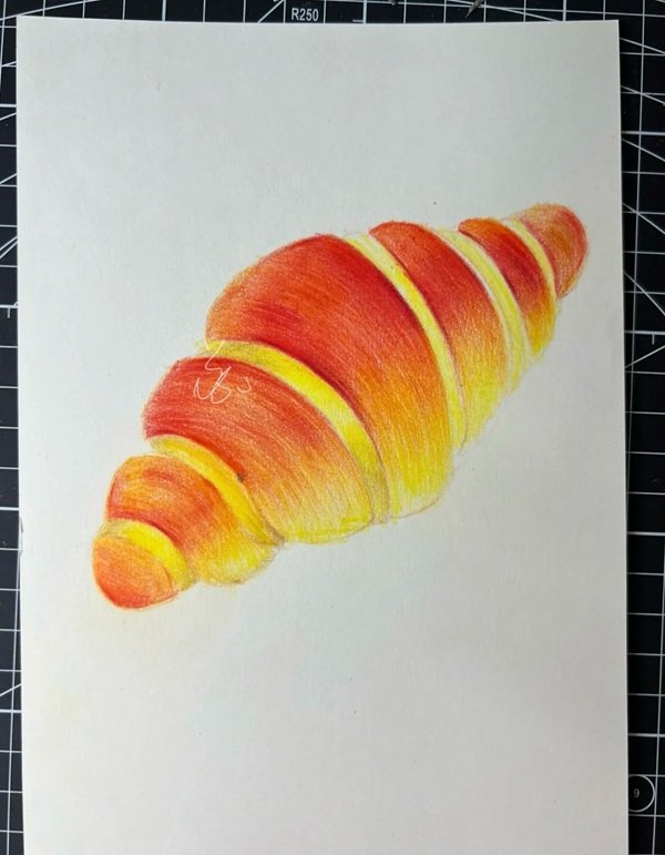 How to draw loaf of bread 5