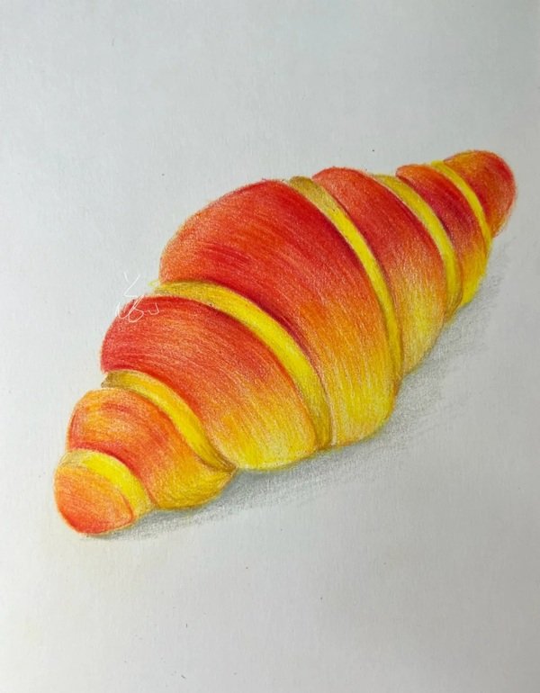 How to draw loaf of bread 7