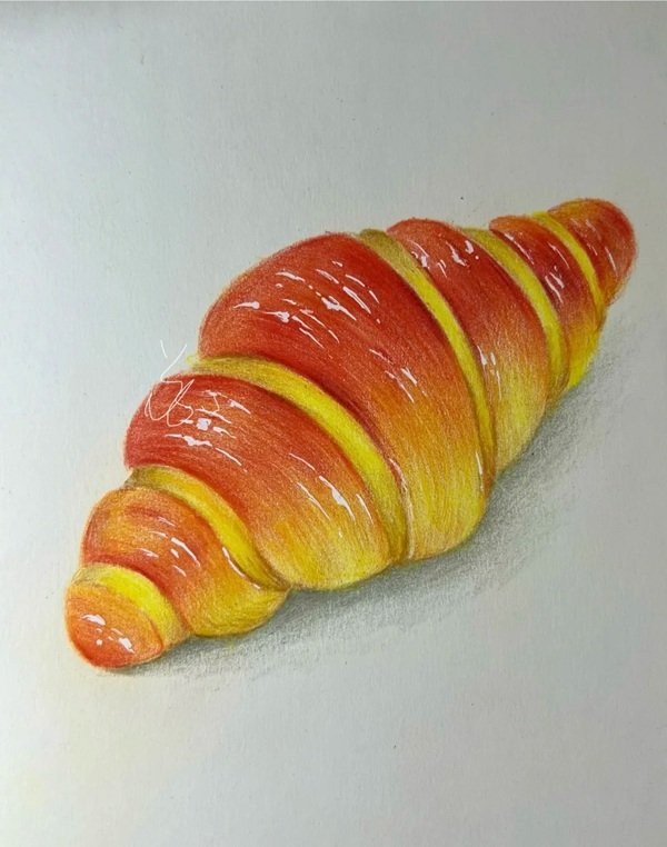 How to draw loaf of bread
