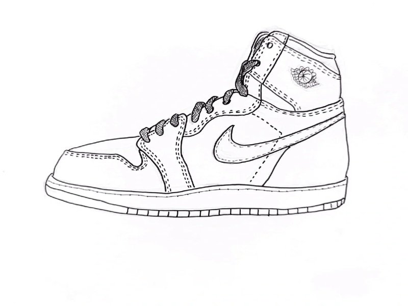 How to draw a nike shoe beautiful 3