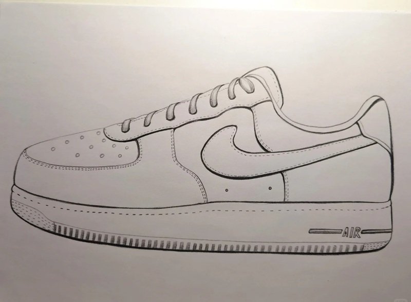 How to draw a nike shoe​