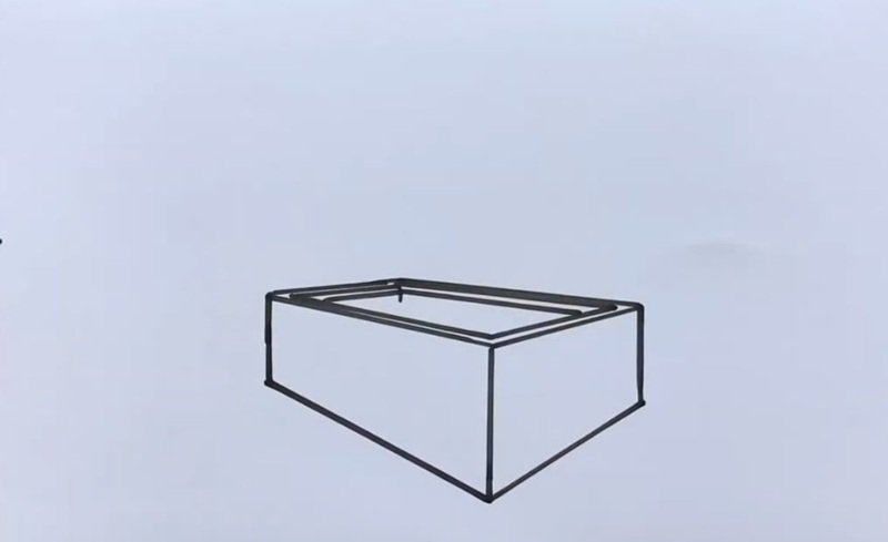 How to draw a open treasure chest 4