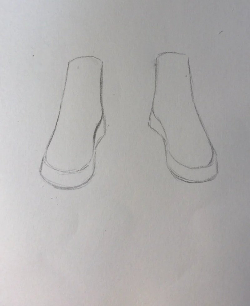 How to draw a shoes 1