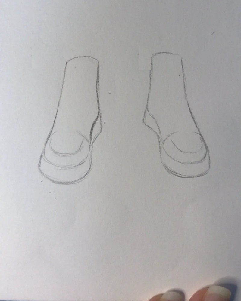 How to draw a shoes 2