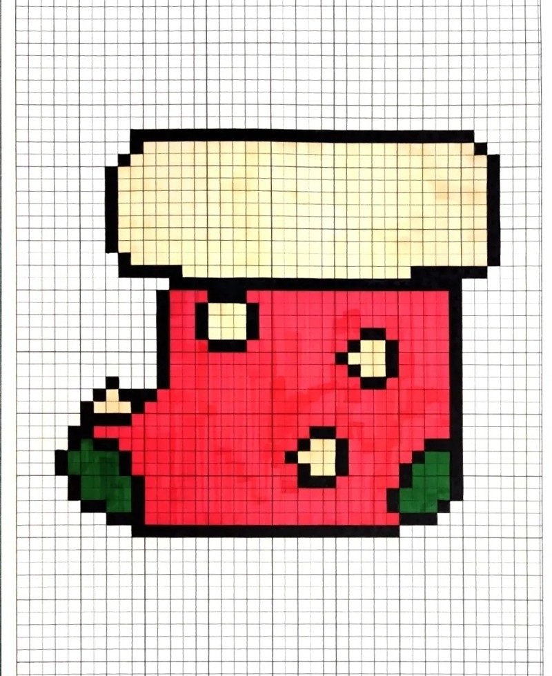 How to draw a stocking for kids 