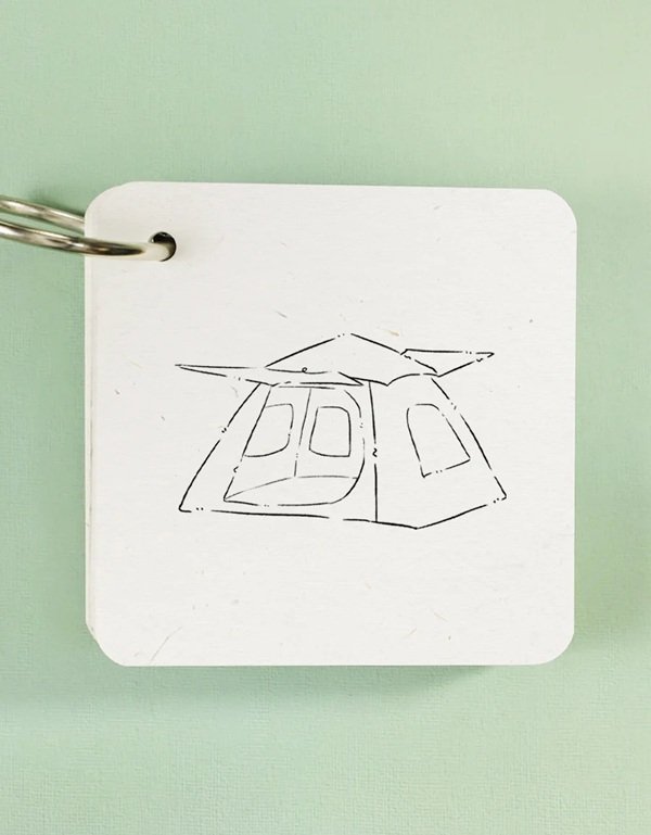 How to draw a tent easy 3