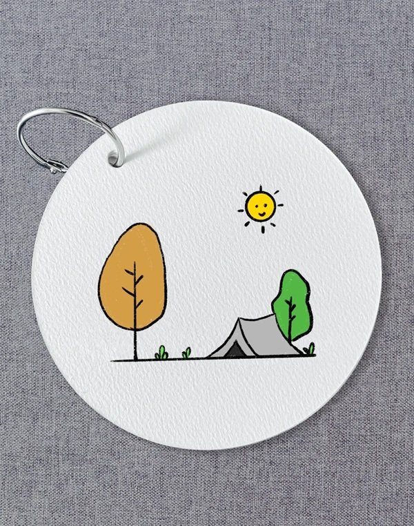 How to draw a tent for kids