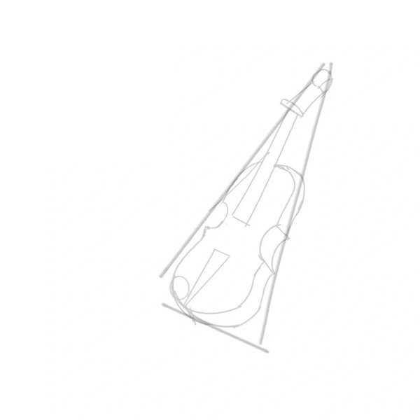 How to draw a violin 1