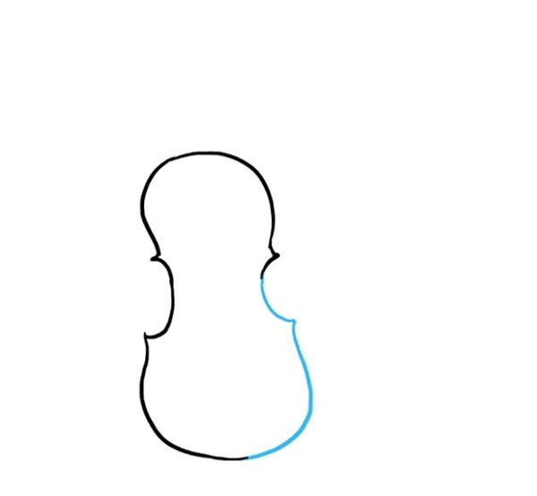 How to draw a violin easy 3