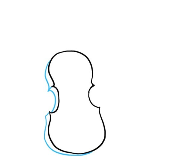 How to draw a violin easy 4