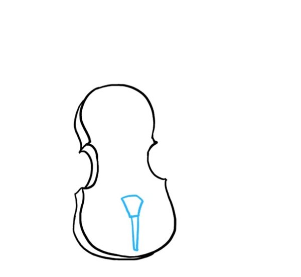 How to draw a violin easy 5