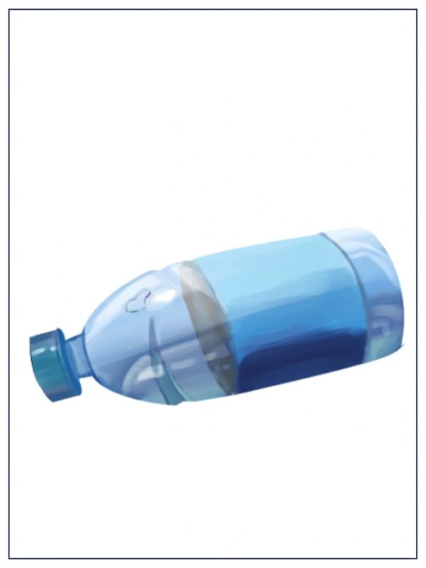 How to draw a water bottle 5