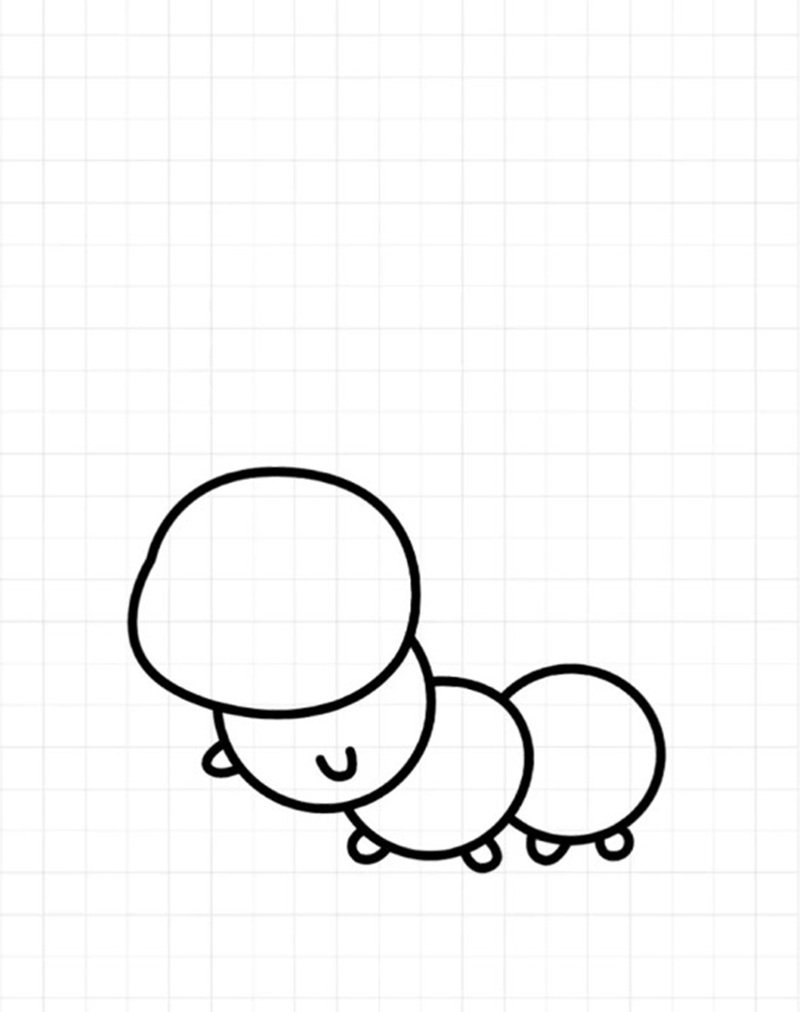 How to draw a worm 3