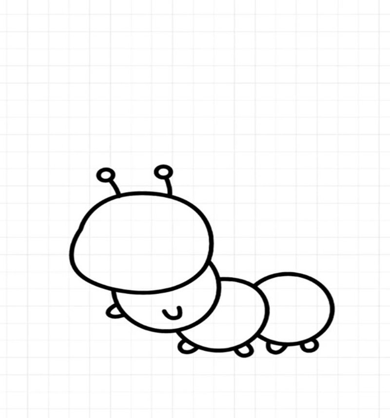 How to draw a worm 4