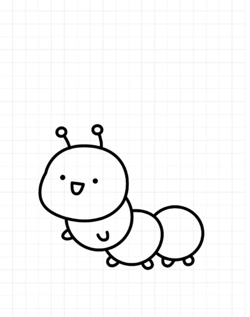 How to draw a worm 5