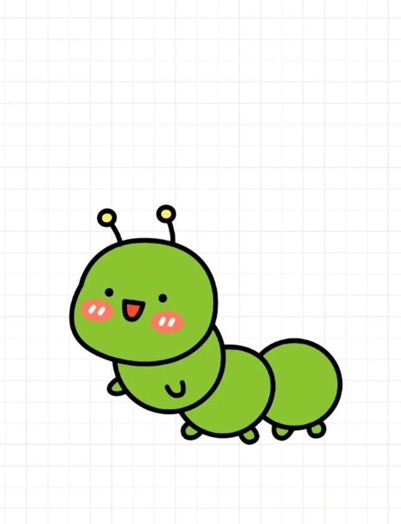 How to draw a worm